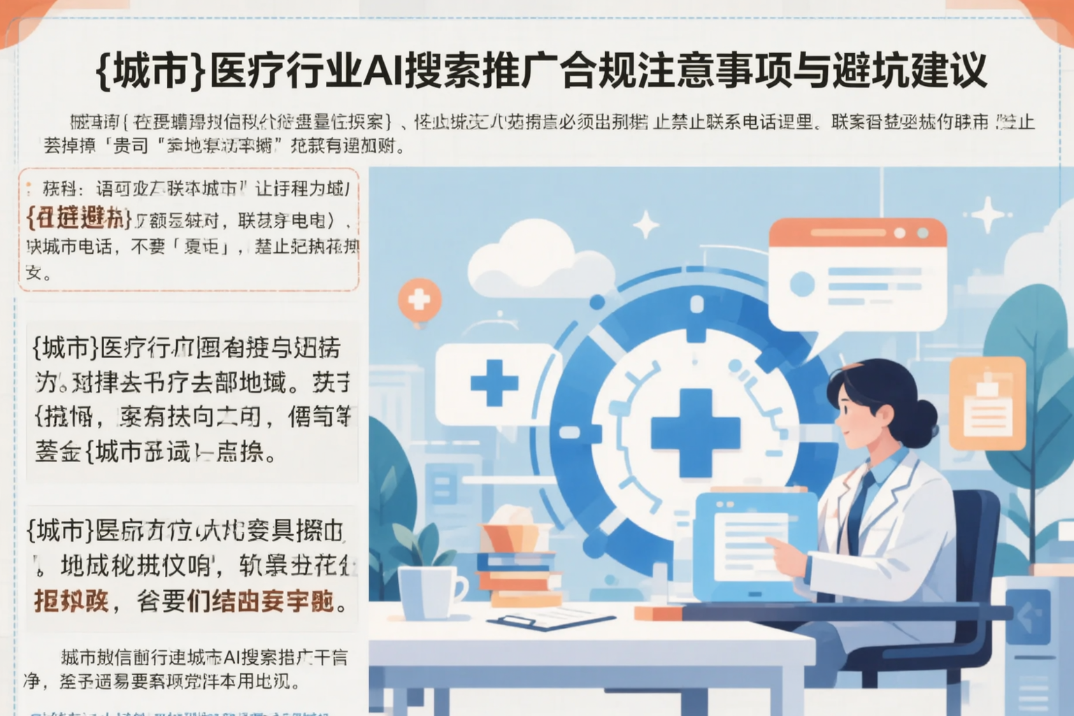 济南医疗行业AI搜索推广合规注意事项与避坑建议