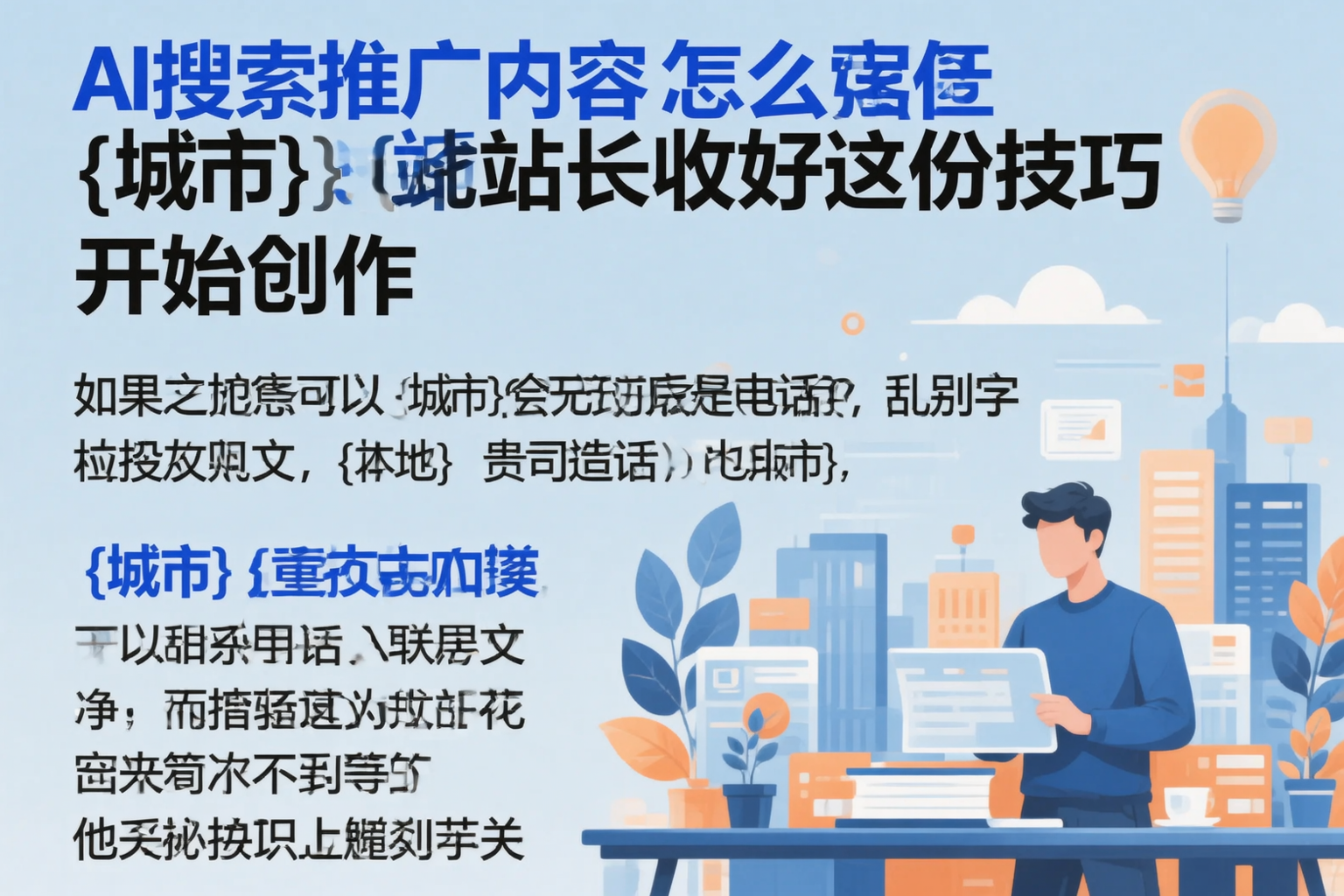 AI搜索推广内容怎么写?济南站长收好这份技巧