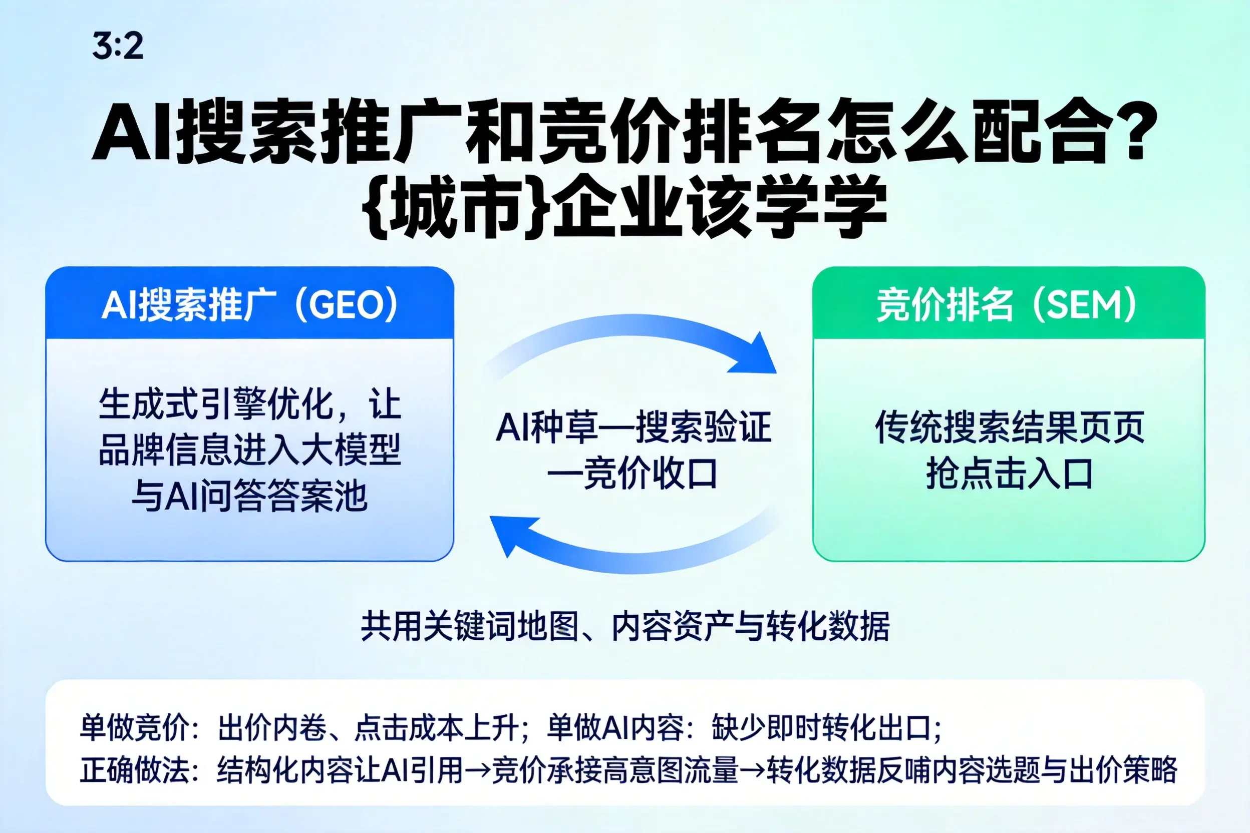 AI搜索推广和竞价排名怎么配合？济南企业该学学