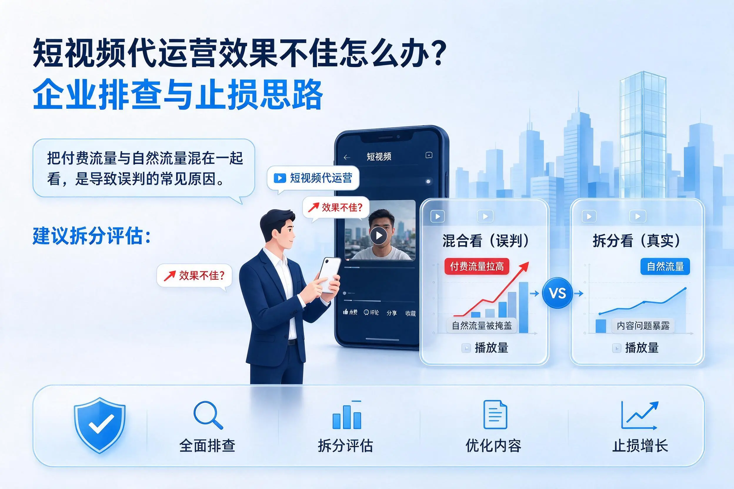 短视频代运营效果不佳怎么办？济南企业排查与止损思路