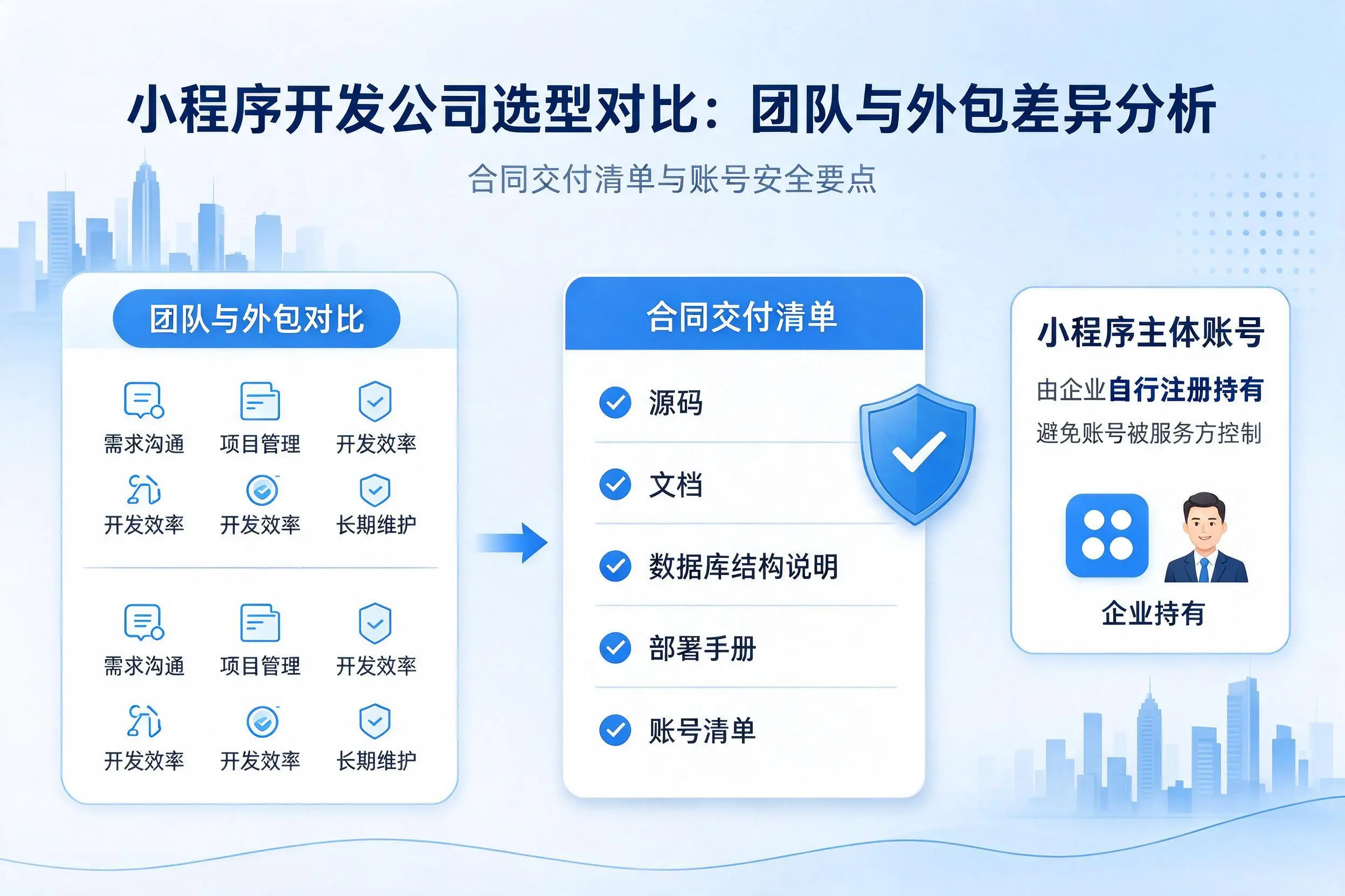 济南小程序开发公司选型对比：团队与外包差异分析