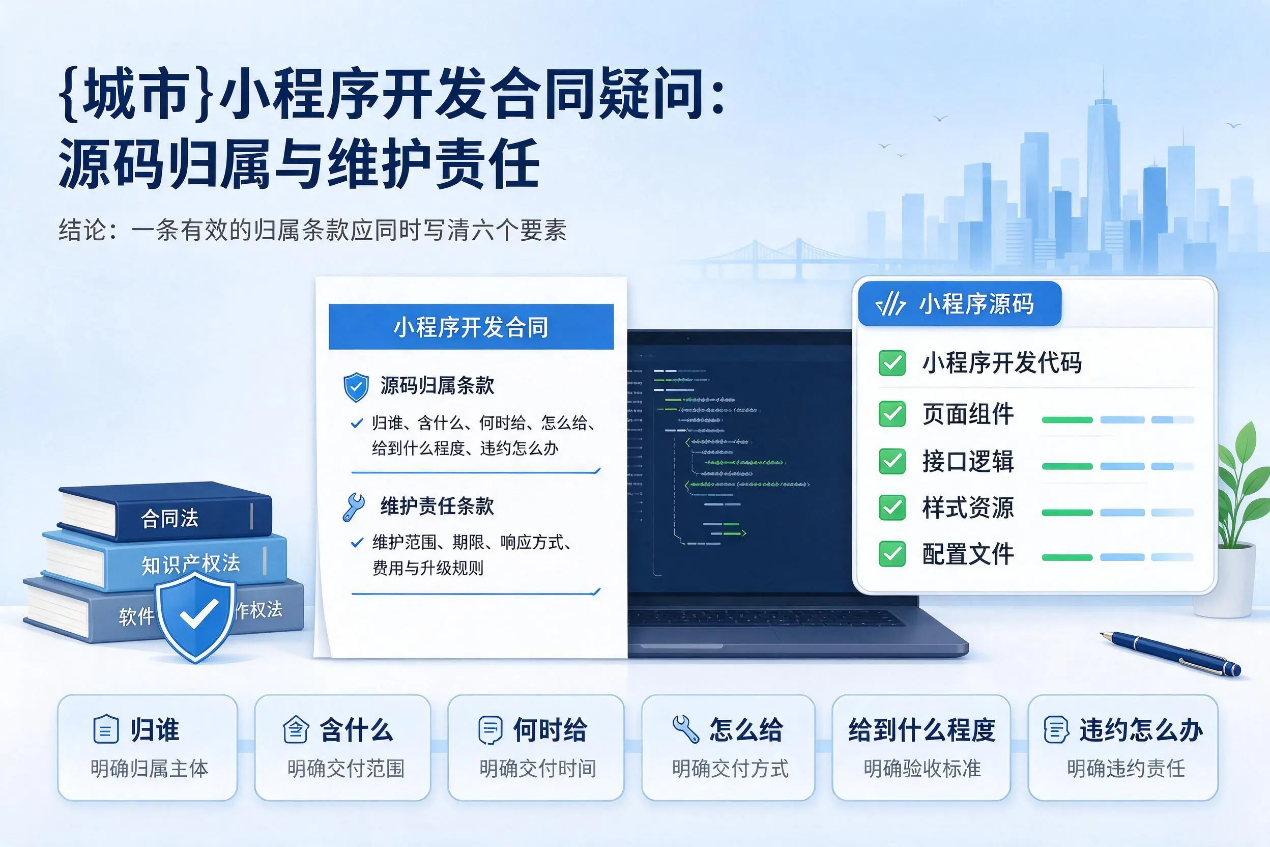 济南小程序开发合同疑问:源码归属与维护责任
