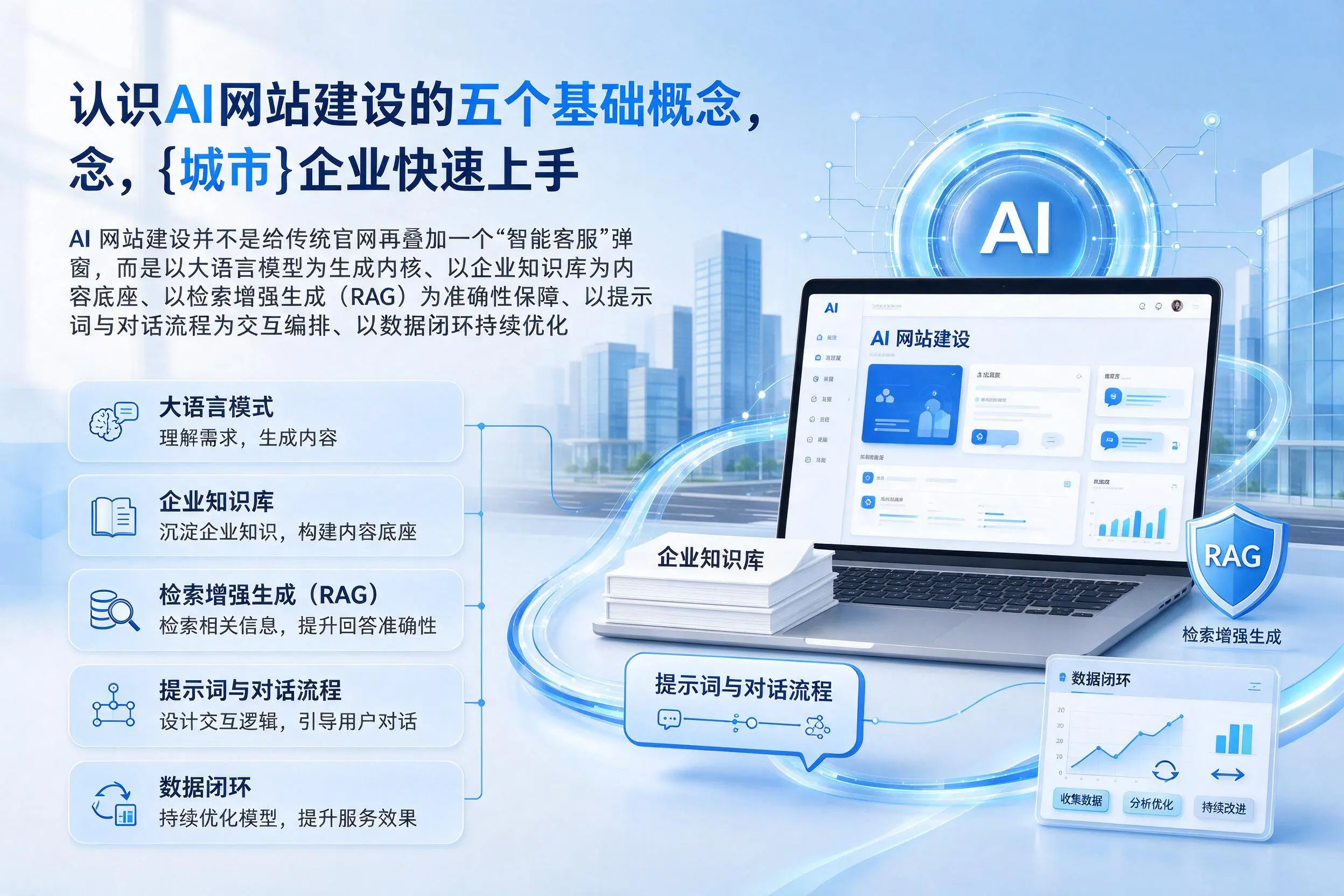 认识AI网站建设的五个基础概念，济南企业快速上手
