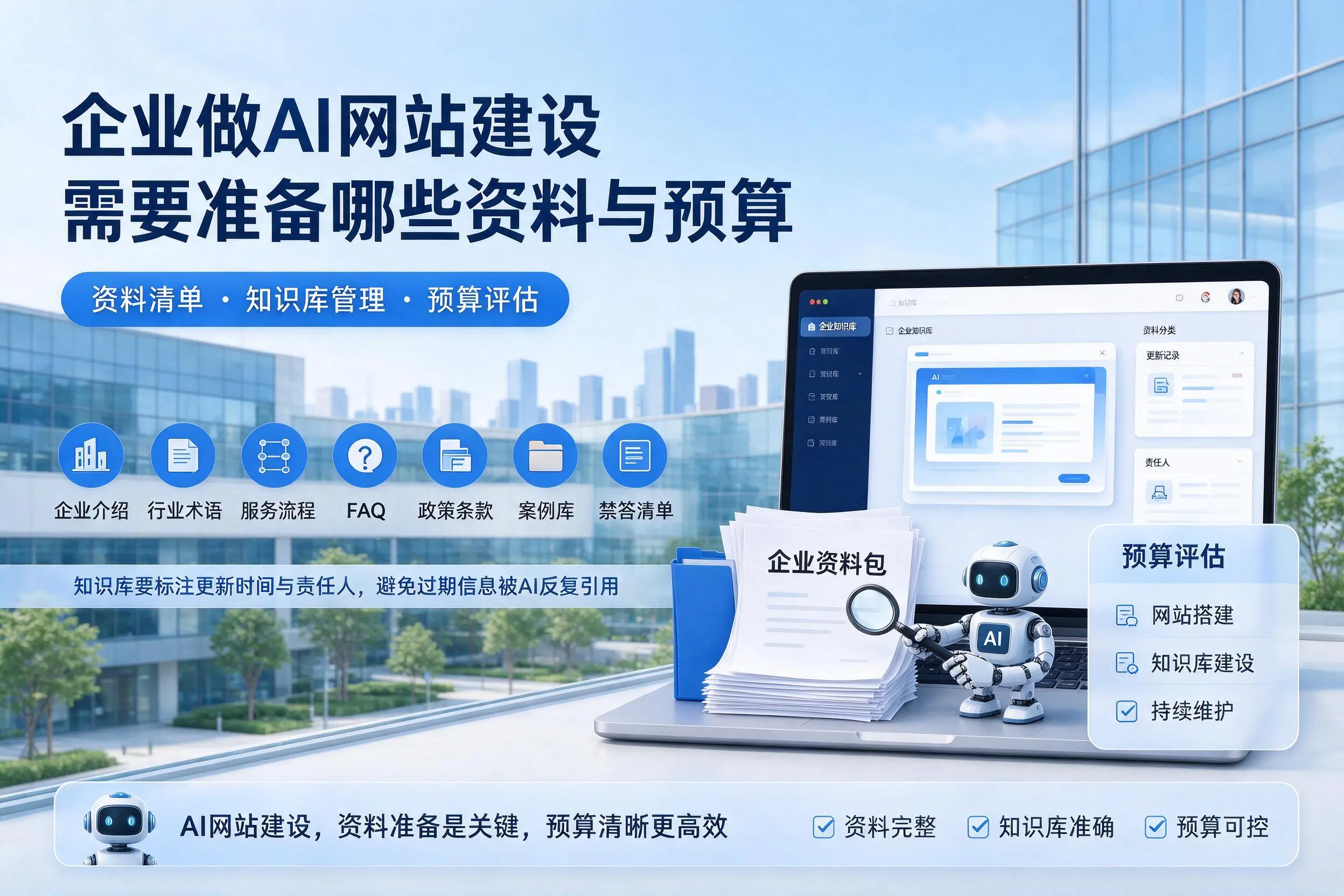 济南企业做AI网站建设需要准备哪些资料与预算